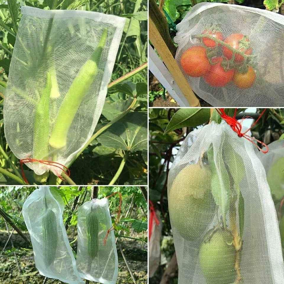 Agriculture Garden Fruit Vegetable Protection Exclusion Mesh Net Bags： 30*20cm